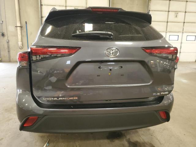5TDHZRBH0MS073310 - 2021 TOYOTA HIGHLANDER XLE GRAY photo 6