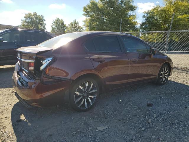 19XFB2F94FE057615 - 2015 HONDA CIVIC EXL ბურგუნდია ფოტო 3