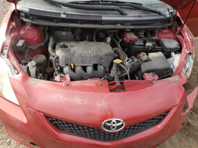 JTDBT4K35A4069131 - 2010 TOYOTA YARIS RED photo 11