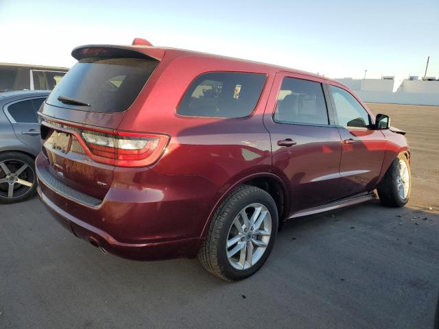 1C4RDJDG9MC544865 - 2021 DODGE DURANGO GT BURGUNDY photo 3