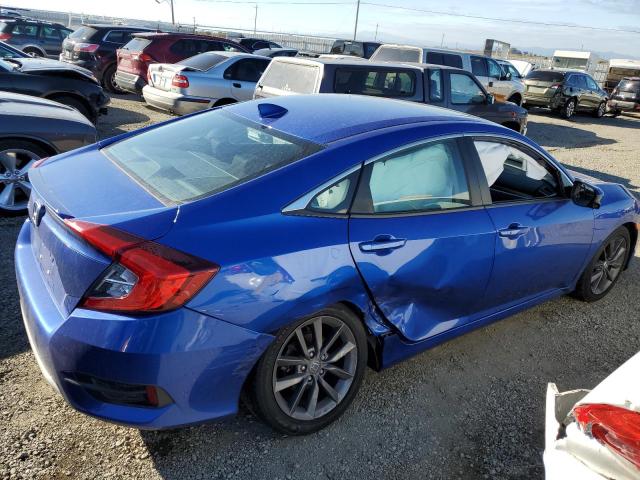 19XFC1F38ME003220 - 2021 HONDA CIVIC EX BLUE photo 3