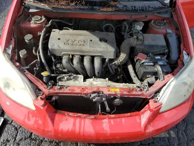 2T1KR32E88C692390 - 2008 TOYOTA COROLLA MA XR RED photo 11
