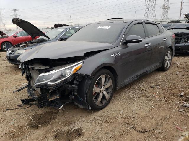 5XXGT4L38KG325502 - 2019 KIA OPTIMA LX GRAY photo 1