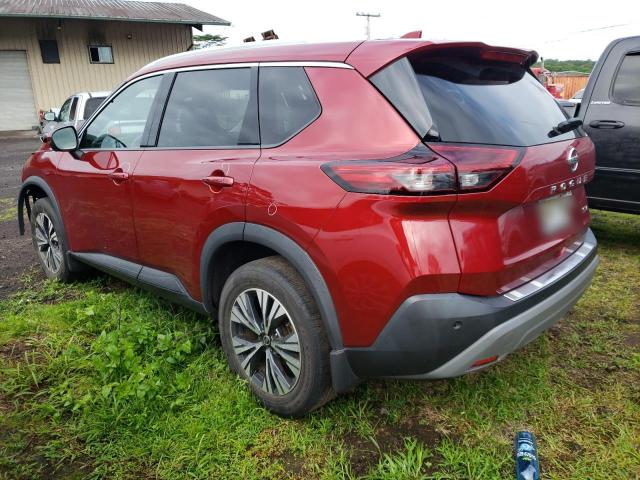 5N1AT3BA1MC845412 - 2021 NISSAN ROGUE SV RED photo 2