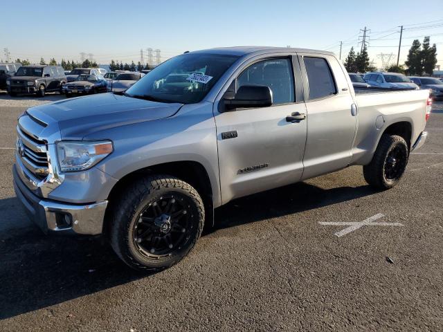 5TFRY5F10GX210158 - 2016 TOYOTA TUNDRA DOUBLE CAB SR/SR5 SILVER photo 1