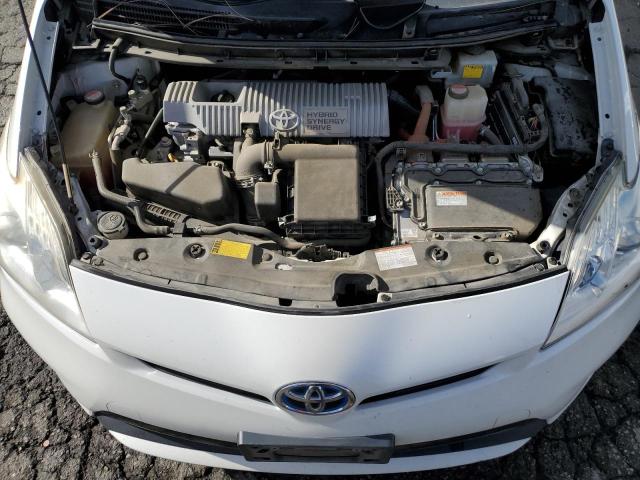 JTDKN3DU6F1899247 - 2015 TOYOTA PRIUS WHITE photo 11