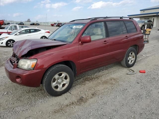 JTEGD21A370159378 - 2007 TOYOTA HIGHLANDER BURGUNDY photo 1