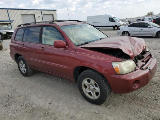 JTEGD21A370159378 - 2007 TOYOTA HIGHLANDER BURGUNDY photo 4