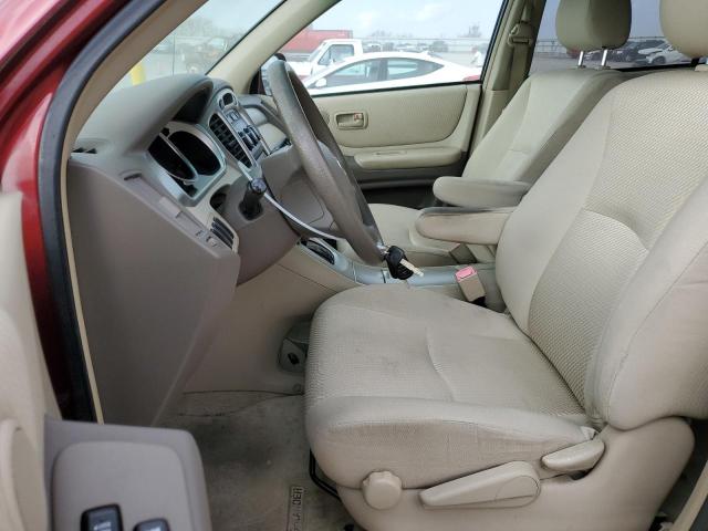 JTEGD21A370159378 - 2007 TOYOTA HIGHLANDER BURGUNDY photo 7