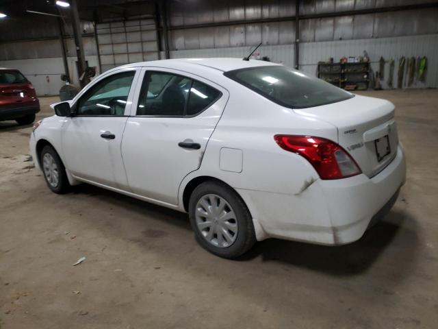 3N1CN7APXKL801823 - 2019 NISSAN VERSA S WHITE photo 2