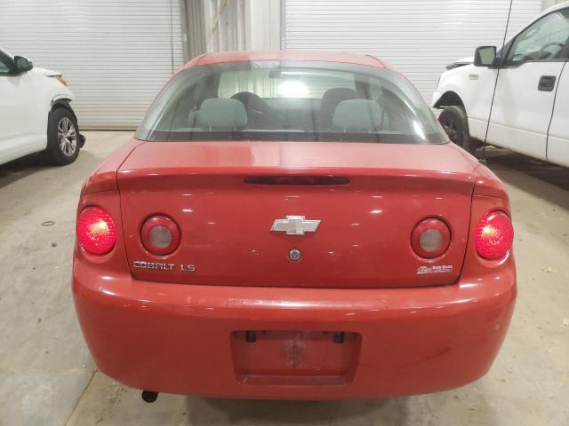 1G1AK15F877341531 - 2007 CHEVROLET COBALT LS RED photo 6