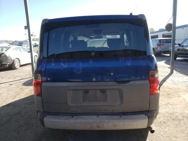 5J6YH18584L010260 - 2004 HONDA ELEMENT EX BLUE photo 6