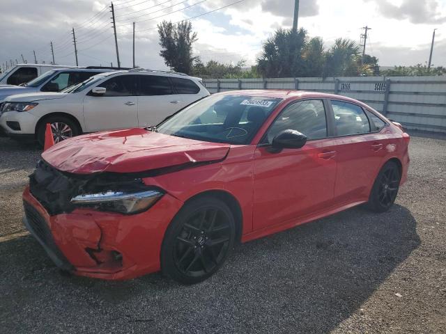 2HGFE2F54NH501987 - 2022 HONDA CIVIC SPORT 红色 照片 1