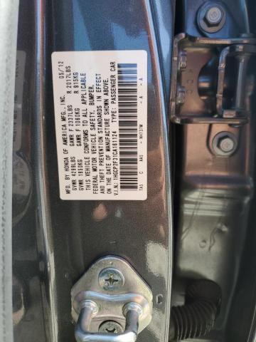 1HGCP2F31CA161124 - 2012 HONDA ACCORD LX GRAY photo 13