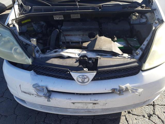 5TDZA23C64S125237 - 2004 TOYOTA SIENNA CE WHITE photo 12