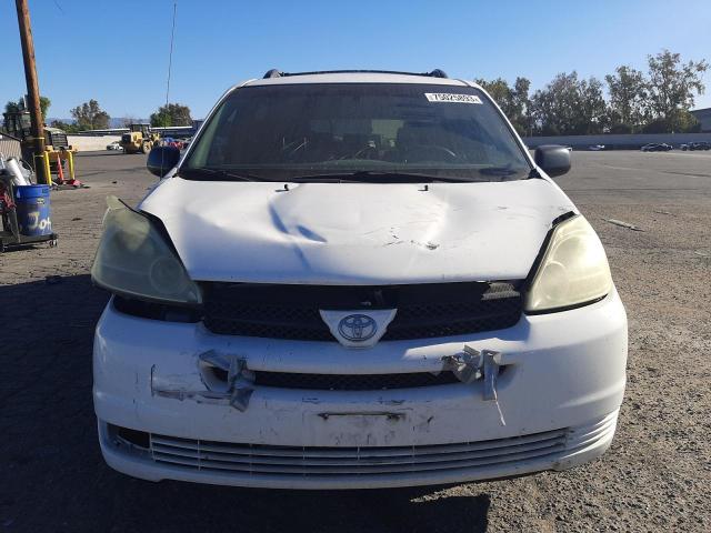 5TDZA23C64S125237 - 2004 TOYOTA SIENNA CE WHITE photo 5