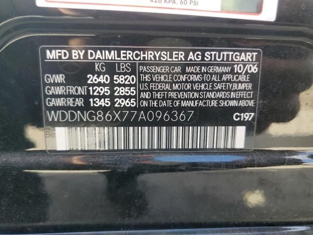 WDDNG86X77A096367 - 2007 MERCEDES-BENZ S 550 4MATIC BLACK photo 13