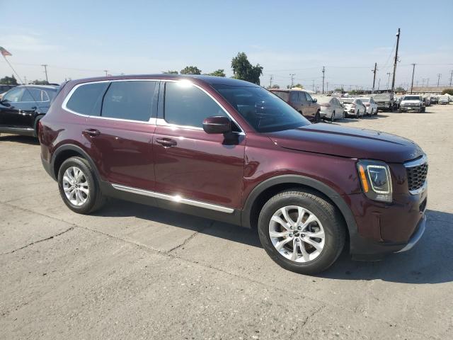 5XYP24HC3NG205490 - 2022 KIA TELLURIDE LX BURGUNDY photo 4