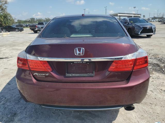 1HGCR2F8XFA046869 - 2015 HONDA ACCORD EXL MAROON photo 6