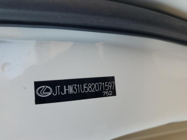 JTJHW31U582071597 - 2008 LEXUS RX 400H WHITE photo 14