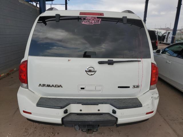 5N1BA08D28N625460 - 2008 NISSAN ARMADA SE WHITE photo 6