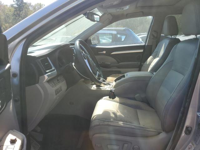 5TDJKRFHXFS218176 - 2015 TOYOTA HIGHLANDER XLE SILVER photo 7