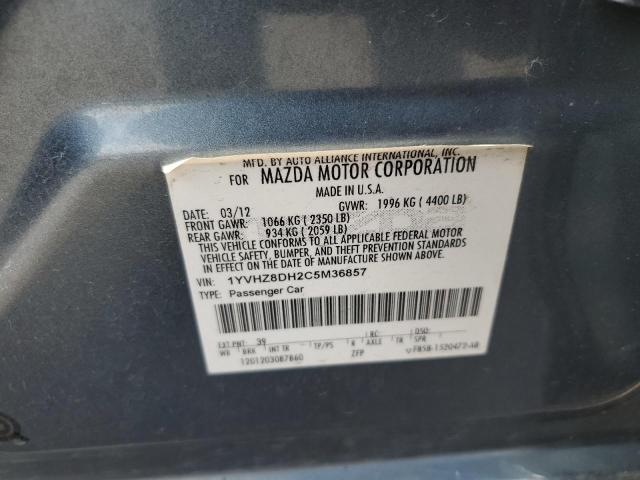 1YVHZ8DH2C5M36857 - 2012 MAZDA 6 I Dəniz mavisi foto 13