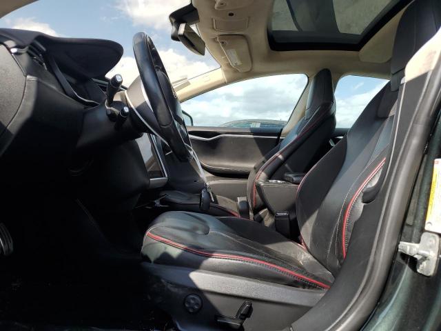 5YJSA1H18EFP52336 - 2014 TESLA MODEL S 绿色 照片 7