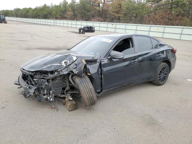 JN1EV7AR0JM611415 - 2018 INFINITI Q50 LUXE BLACK photo 1