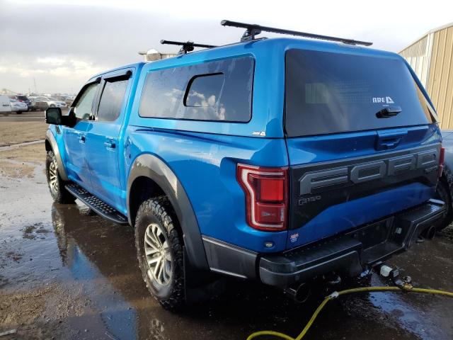 1FTFW1RG6KFB95777 - 2019 FORD F150 RAPTOR BLUE photo 2