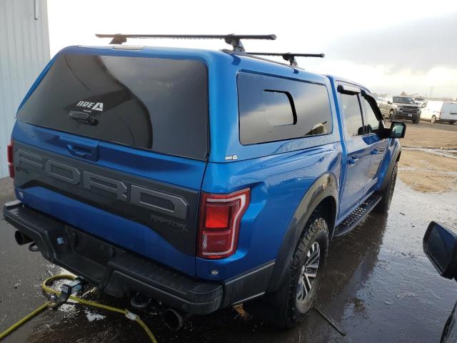 1FTFW1RG6KFB95777 - 2019 FORD F150 RAPTOR BLUE photo 3