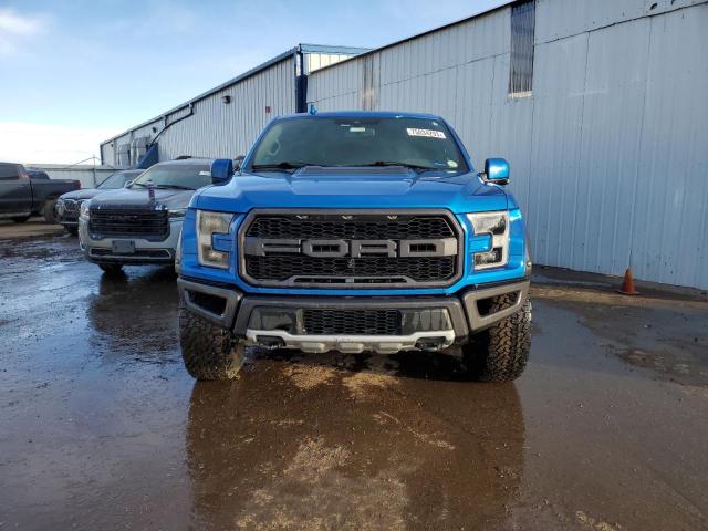 1FTFW1RG6KFB95777 - 2019 FORD F150 RAPTOR BLUE photo 5