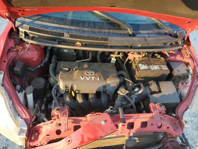 JTDBT923981274511 - 2008 TOYOTA YARIS RED photo 11