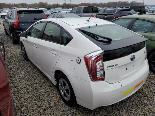 JTDKN3DU0C5495431 - 2012 TOYOTA PRIUS WHITE photo 2