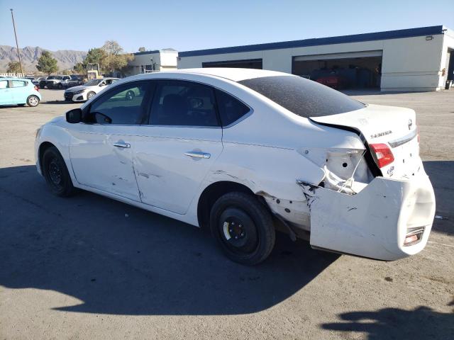 3N1AB7AP1HY383745 - 2017 NISSAN SENTRA S WHITE photo 2