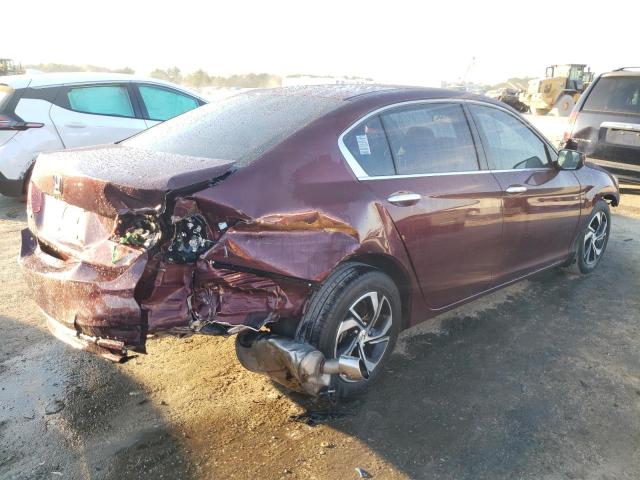 1HGCR2F41GA174173 - 2016 HONDA ACCORD LX BURGUNDY photo 3