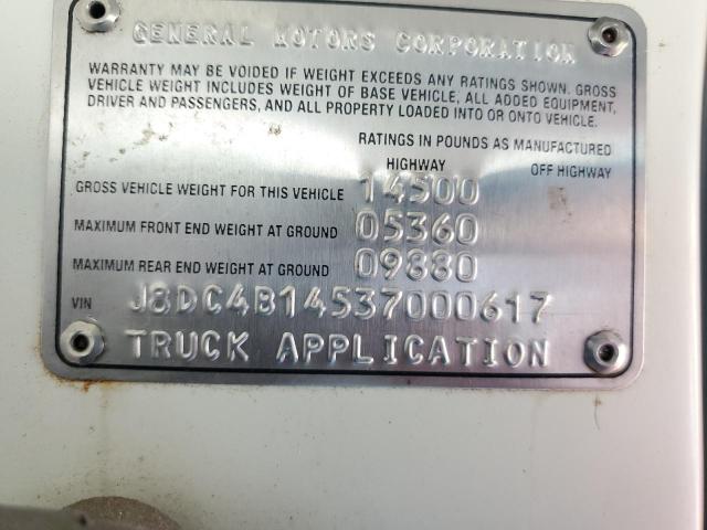 J8DC4B14537000617 - 2003 GMC W4500 W45042 WHITE photo 13