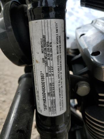 5VPHB36D493001867 - 2009 VICTORY MOTORCYCLES HAMMER BLACK photo 9