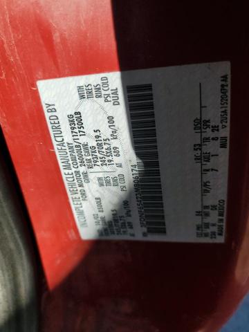 3FDNF65423MB06174 - 2003 FORD F650 SUPER DUTY RED photo 10