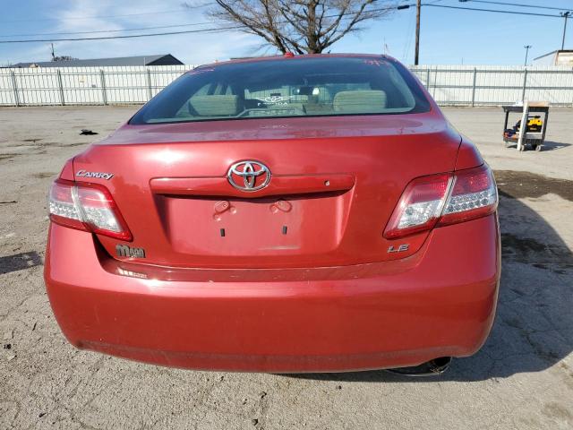 4T4BF3EK1BR216603 - 2011 TOYOTA CAMRY BASE RED photo 6