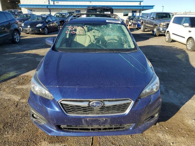 4S3GTAD61H3728723 - 2017 SUBARU IMPREZA PREMIUM PLUS BLUE photo 5