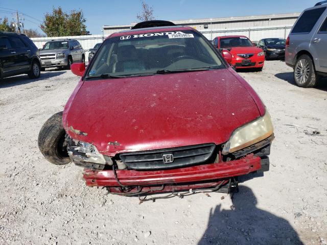 1HGCG22522A000738 - 2002 HONDA ACCORD EX RED photo 5