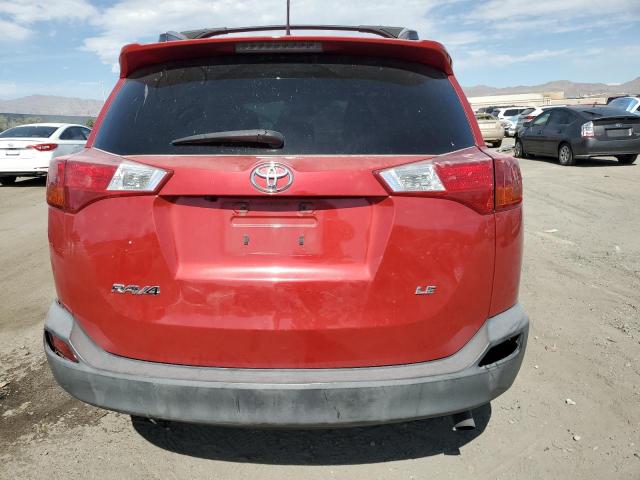 2T3ZFREV6EW128275 - 2014 TOYOTA RAV4 LE BURGUNDY photo 6