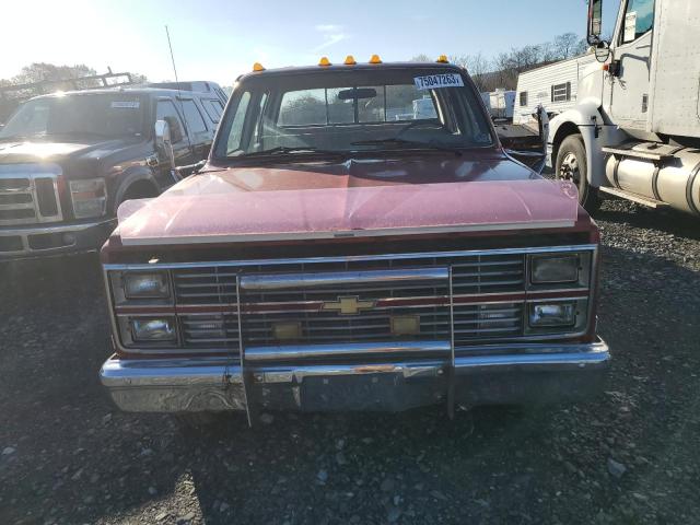 1GCHC33W7ES196252 - 1984 CHEVROLET C30 MAROON photo 5