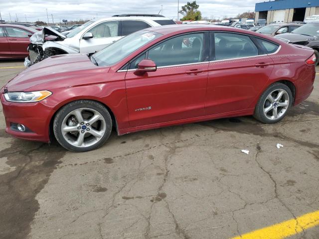 3FA6P0LU0ER390101 - 2014 FORD FUSION SE HYBRID RED photo 1