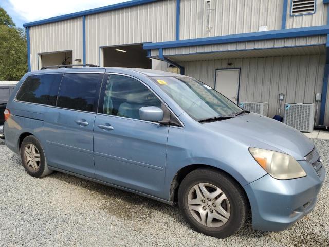 5FNRL38405B042460 - 2005 HONDA ODYSSEY EX BLUE photo 4