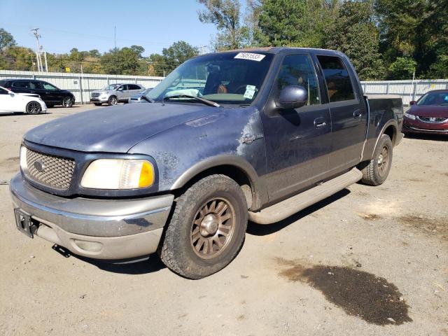 1FTRW07L91KA40864 - 2001 FORD F150 SUPERCREW BLUE photo 1