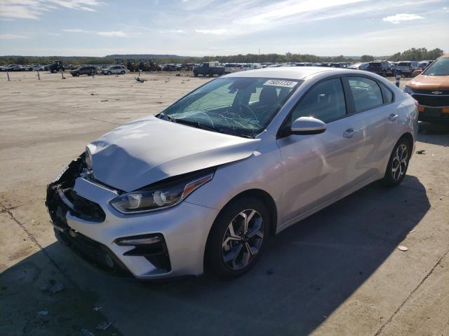 3KPF24AD9ME371135 - 2021 KIA FORTE FE SILVER photo 1