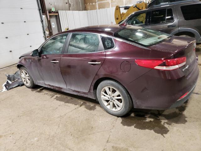 5XXGT4L32HG156697 - 2017 KIA OPTIMA LX BURGUNDY photo 2