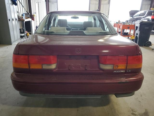 1HGCB7253PA018930 - 1993 HONDA ACCORD LX BURGUNDY photo 6